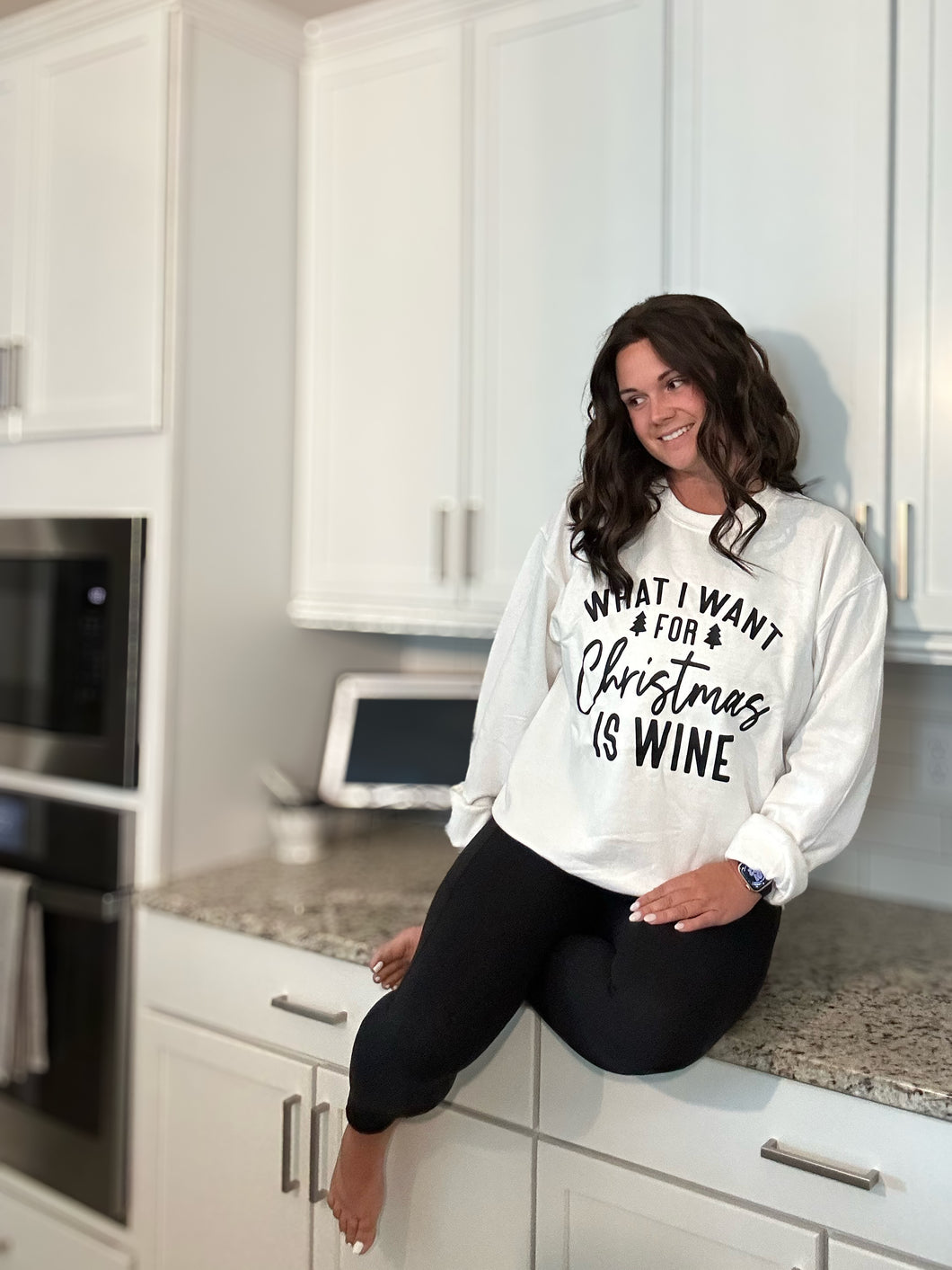 What I Want For Christmas Is Wine Sweatshirt