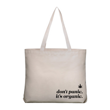 Load image into Gallery viewer, Don't Panic, It's Organic Tote Bag
