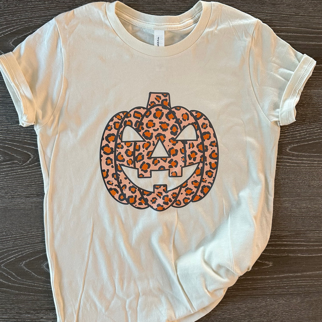 Leopard Pumpkin Youth T-Shirt