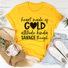Load image into Gallery viewer, Heart Made Of Gold Tee
