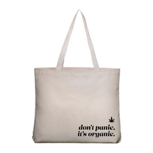 Load image into Gallery viewer, Don&#39;t Panic, It&#39;s Organic Tote Bag
